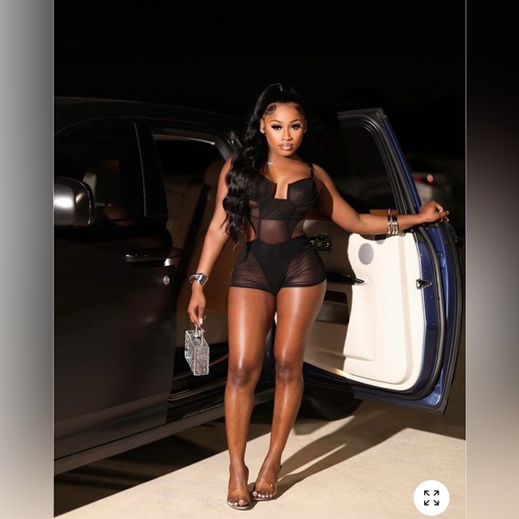 Mesh Romper - Picture 3 of 4